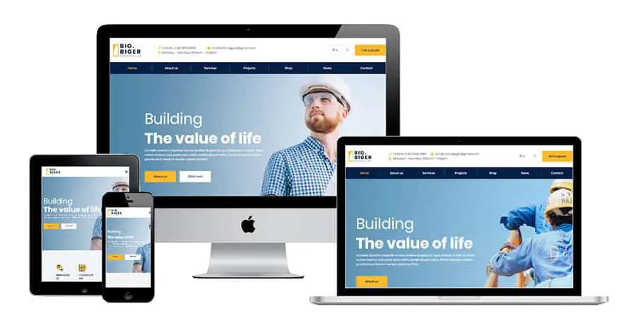 Construction Website Design