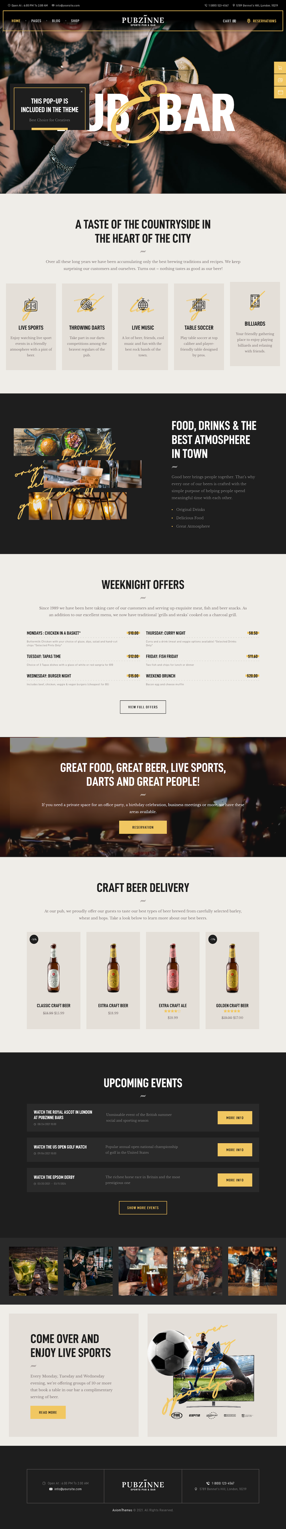 Bar-Website